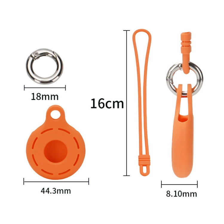 For Airtag Tracking Anti-Lost Locator Silicone Case, Mint Green, Pink, Black, Red, Yellow, Orange, Coffee, Dark Green, Denim Blue, Coral Color, Lime White, Transparent, Noon Blue, Luminous White, Luminous Orange, Luminous Pink, Luminous Yellow...