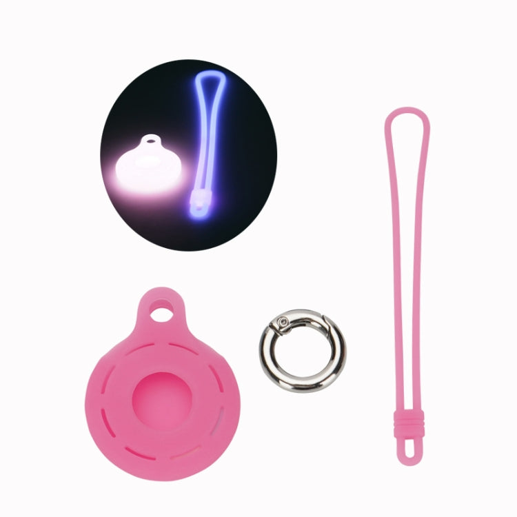 For Airtag Tracking Anti-Lost Locator Silicone Case, Mint Green, Pink, Black, Red, Yellow, Orange, Coffee, Dark Green, Denim Blue, Coral Color, Lime White, Transparent, Noon Blue, Luminous White, Luminous Orange, Luminous Pink, Luminous Yellow...