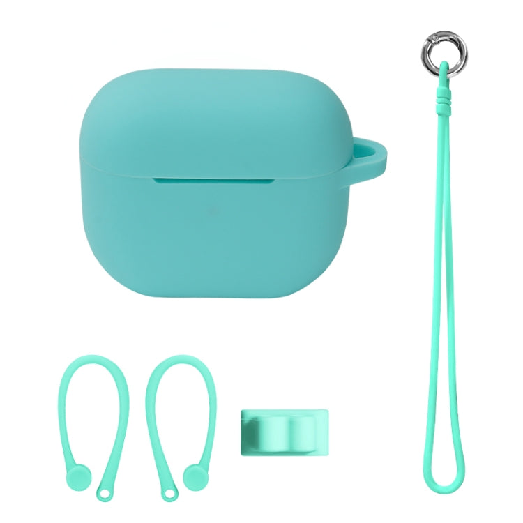 Bluetooth Earphone Silicone Cover Set For AirPods 3, Hand Rope Set White, Hand Rope Set Mint Green, Hand Rope Set Grass Green, Hand Rope Set Pink, Hand Rope Set Black, Hand Rope Set Red, Hand Rope Set Yellow, Hand Rope Set Gray, Hand Rope Set Wine Red...