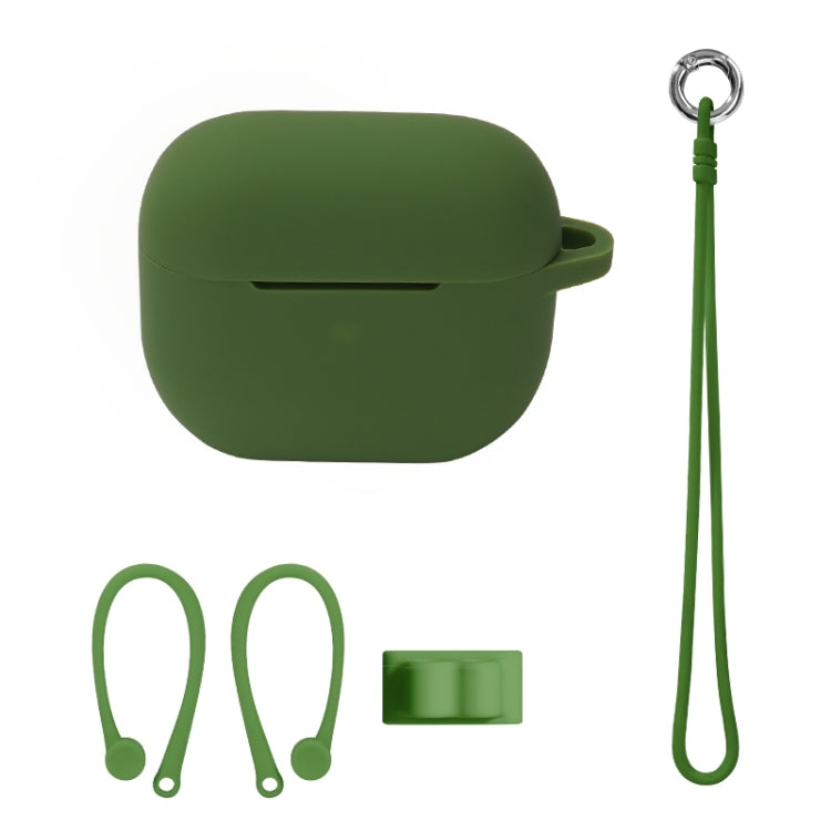 Bluetooth Earphone Silicone Cover Set For AirPods 3, Hand Rope Set White, Hand Rope Set Mint Green, Hand Rope Set Grass Green, Hand Rope Set Pink, Hand Rope Set Black, Hand Rope Set Red, Hand Rope Set Yellow, Hand Rope Set Gray, Hand Rope Set Wine Red...