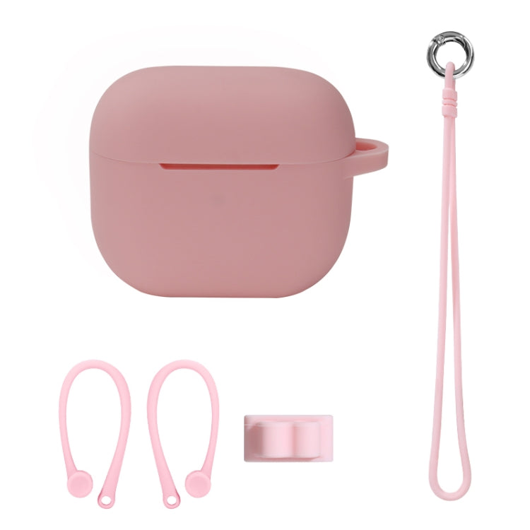 Bluetooth Earphone Silicone Cover Set For AirPods 3, Hand Rope Set White, Hand Rope Set Mint Green, Hand Rope Set Grass Green, Hand Rope Set Pink, Hand Rope Set Black, Hand Rope Set Red, Hand Rope Set Yellow, Hand Rope Set Gray, Hand Rope Set Wine Red...