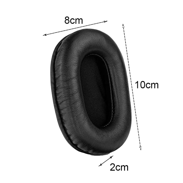 2 PCS Headset Sponge Earmuffs For SONY MDR-7506 / V6 / 900ST, Gray Stitching, Black Stitching, White Stitching, Brown Stitching, Black Net, Net Stitching, Black White Net, Black Blue Net, Black Green Net, Black Lambskin, Brown Lambskin, Black Bright...