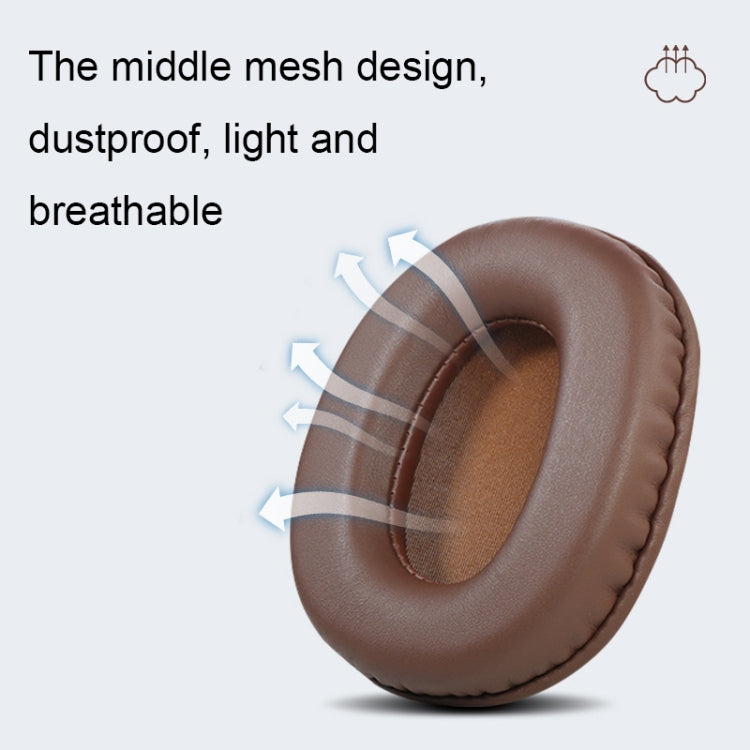 2 PCS Headset Sponge Earmuffs For SONY MDR-7506 / V6 / 900ST, Gray Stitching, Black Stitching, White Stitching, Brown Stitching, Black Net, Net Stitching, Black White Net, Black Blue Net, Black Green Net, Black Lambskin, Brown Lambskin, Black Bright...