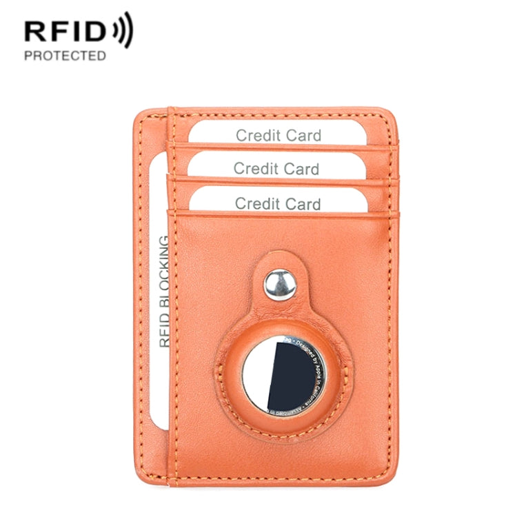 TQ-319 Anti-Theft Anti-Lost Tracker Leather Card Holder For AirTag, Style:, Carbon Fiber (Black), Carbon Fiber (Brown), Flat Pattern (Black), Flat Pattern (Brown), Leather Flat Pattern (Black)