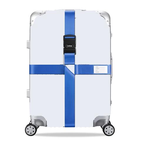 Adjustable Luggage Strap with Combination Lock – Heavy-Duty Suitcase Belt