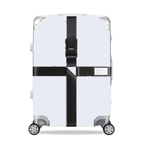 Adjustable Luggage Strap with Combination Lock – Heavy-Duty Suitcase Belt