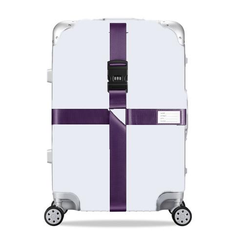 Adjustable Luggage Strap with Combination Lock – Heavy-Duty Suitcase Belt