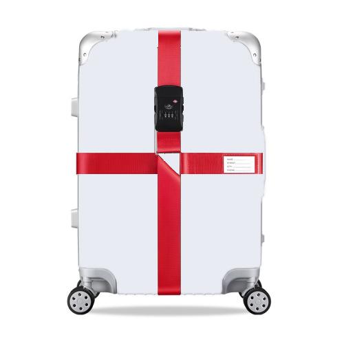 Adjustable Luggage Strap with Combination Lock – Heavy-Duty Suitcase Belt