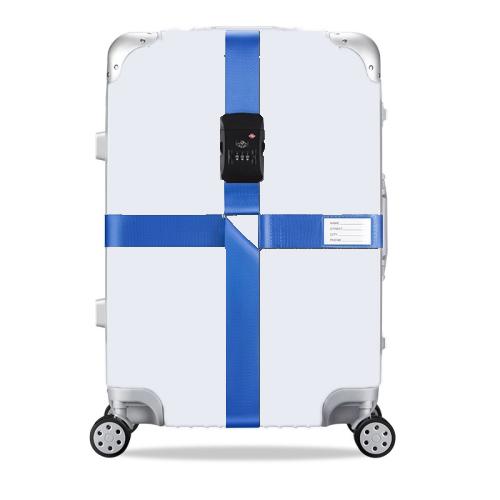 Adjustable Luggage Strap with Combination Lock – Heavy-Duty Suitcase Belt