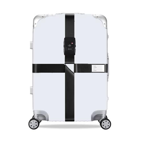Adjustable Luggage Strap with Combination Lock – Heavy-Duty Suitcase Belt