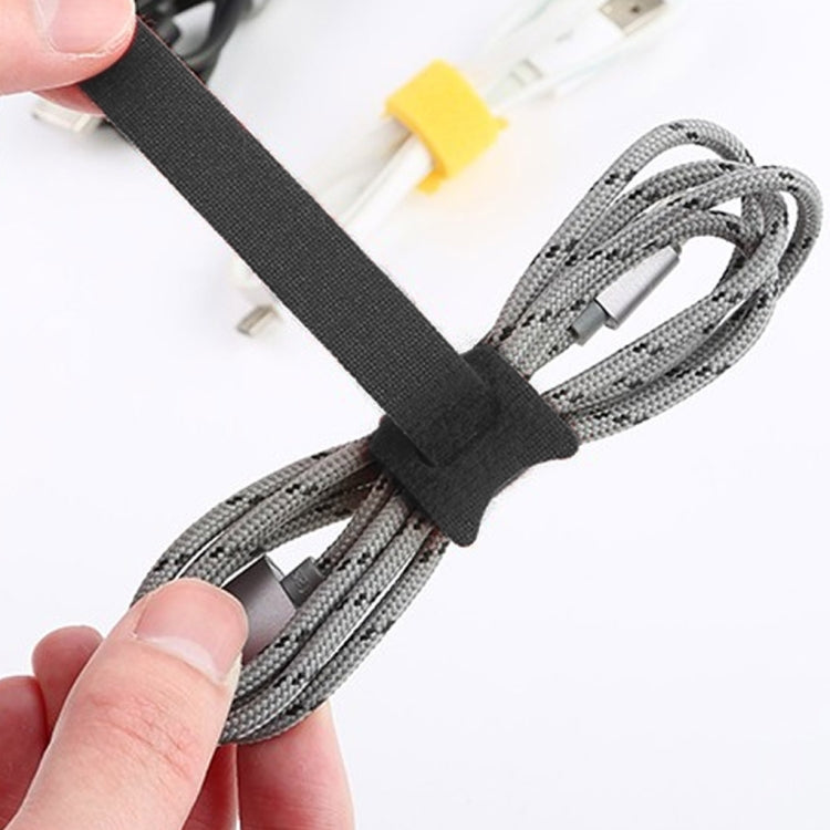 50 PCS T-shape Self-Adhesive Data Cable Organizer Colorful Bundles, 12 x 120mm Black, 12 x 150mm Black