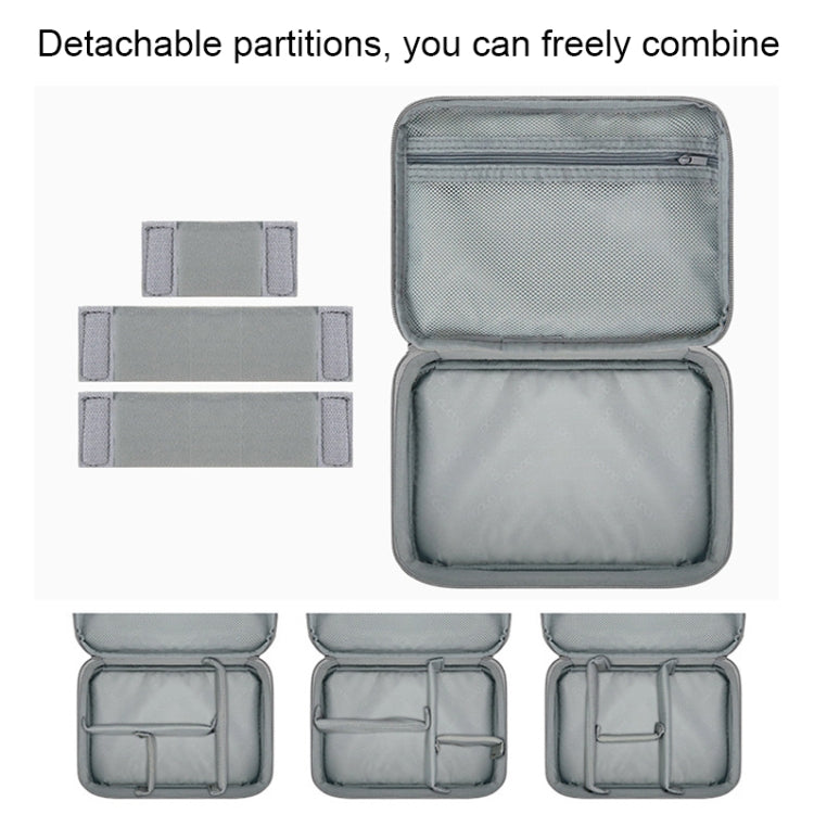 Baona Multifunctional Earphone Data Cable Digital Storage Bag, Spec:, Single-layer (Gray), Single-layer (Black), 2-layer (Gray), 2-layer (Black), Single-Layer Box (Gray), Single-Layer Box (Black), 2-layer Box (Gray), 2-layer Box (Black), XL (Gray)...