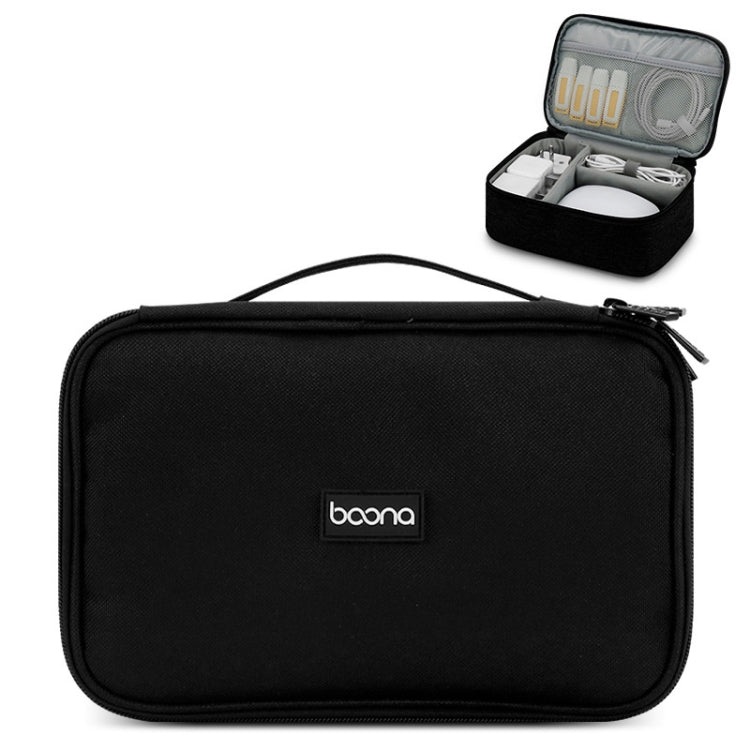 Baona Multifunctional Earphone Data Cable Digital Storage Bag, Spec:, Single-layer (Gray), Single-layer (Black), 2-layer (Gray), 2-layer (Black), Single-Layer Box (Gray), Single-Layer Box (Black), 2-layer Box (Gray), 2-layer Box (Black), XL (Gray)...