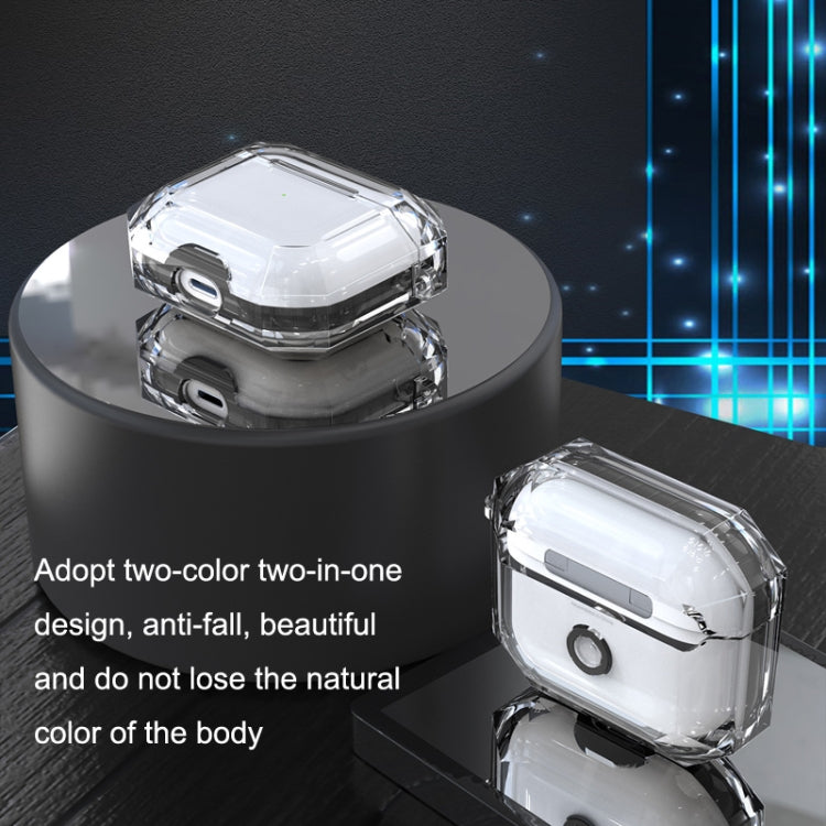 For AirPods 3 RJT-AP-03 Transparent Anti-fall Bluetooth Earphone Protective Sleeve