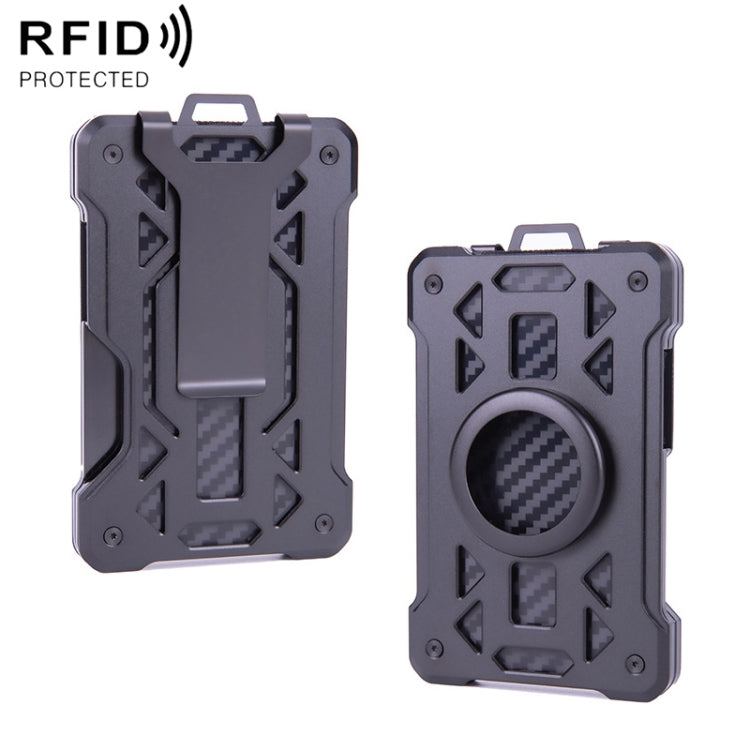 For AirTag Tracker Card Holder Metal Anti-Theft RFID Wallet, ak-4 B Silver, ak-4 B Blue, ak-4 B Gray, ak-4 A Black, ak-4 A Blue, ak-4 A Silver, ak-4 A Gray, ak-4 B Black