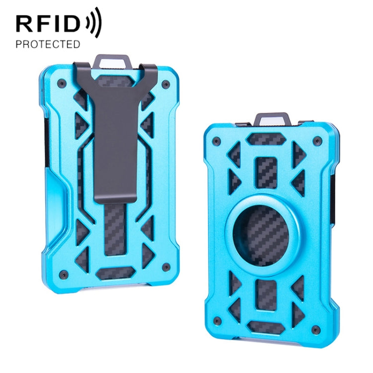 For AirTag Tracker Card Holder Metal Anti-Theft RFID Wallet, ak-4 B Silver, ak-4 B Blue, ak-4 B Gray, ak-4 A Black, ak-4 A Blue, ak-4 A Silver, ak-4 A Gray, ak-4 B Black