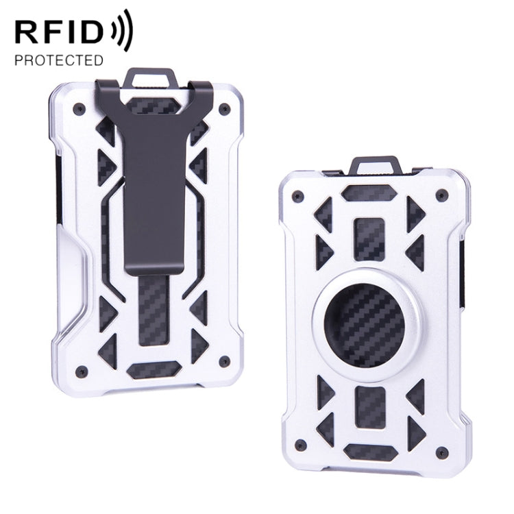 For AirTag Tracker Card Holder Metal Anti-Theft RFID Wallet, ak-4 B Silver, ak-4 B Blue, ak-4 B Gray, ak-4 A Black, ak-4 A Blue, ak-4 A Silver, ak-4 A Gray, ak-4 B Black
