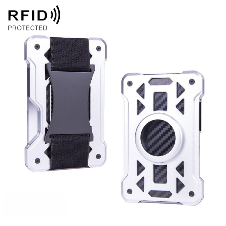 For AirTag Tracker Card Holder Metal Anti-Theft RFID Wallet, ak-4 B Silver, ak-4 B Blue, ak-4 B Gray, ak-4 A Black, ak-4 A Blue, ak-4 A Silver, ak-4 A Gray, ak-4 B Black