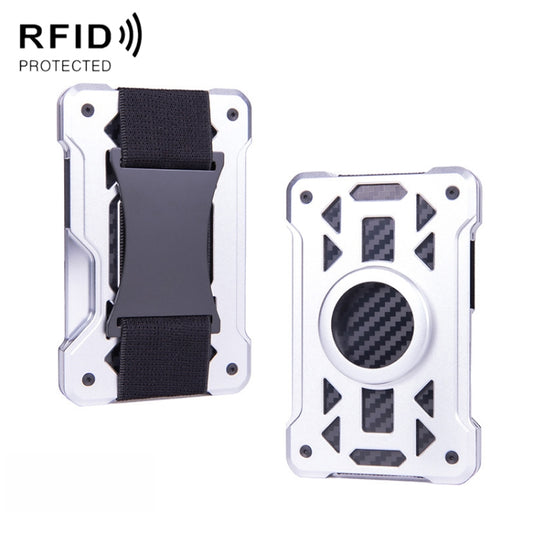For AirTag Tracker Card Holder Metal Anti-Theft RFID Wallet, ak-4 B Silver, ak-4 B Blue, ak-4 B Gray, ak-4 A Black, ak-4 A Blue, ak-4 A Silver, ak-4 A Gray, ak-4 B Black