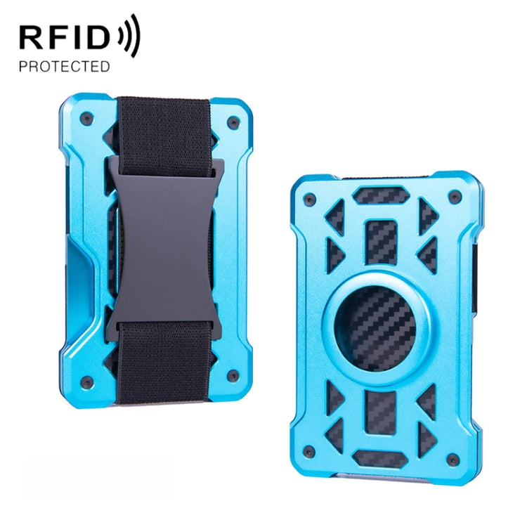 For AirTag Tracker Card Holder Metal Anti-Theft RFID Wallet, ak-4 B Silver, ak-4 B Blue, ak-4 B Gray, ak-4 A Black, ak-4 A Blue, ak-4 A Silver, ak-4 A Gray, ak-4 B Black