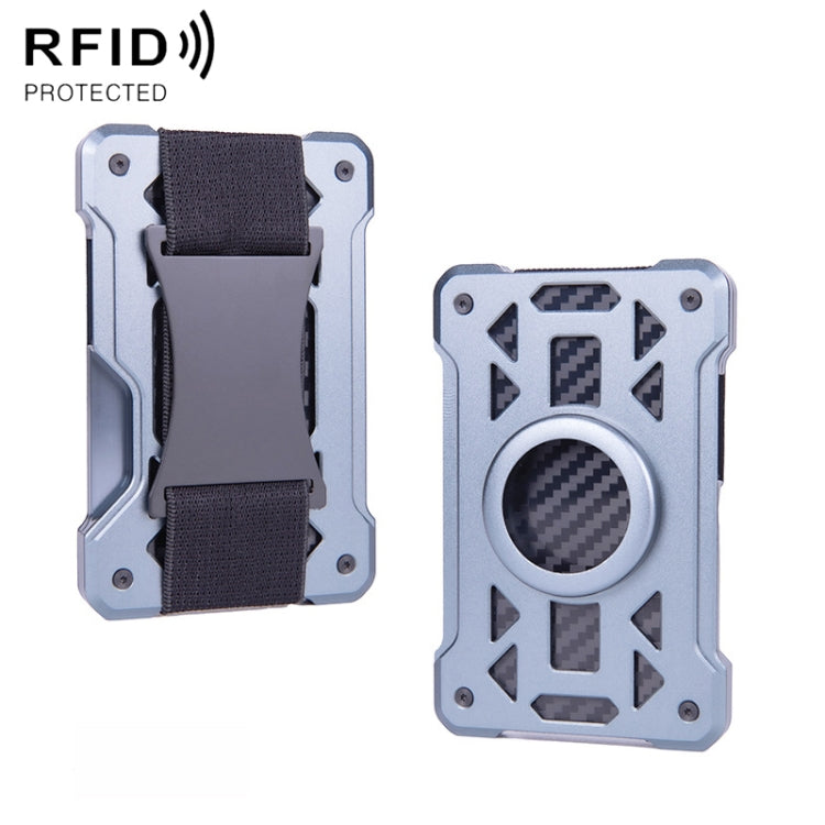 For AirTag Tracker Card Holder Metal Anti-Theft RFID Wallet, ak-4 B Silver, ak-4 B Blue, ak-4 B Gray, ak-4 A Black, ak-4 A Blue, ak-4 A Silver, ak-4 A Gray, ak-4 B Black