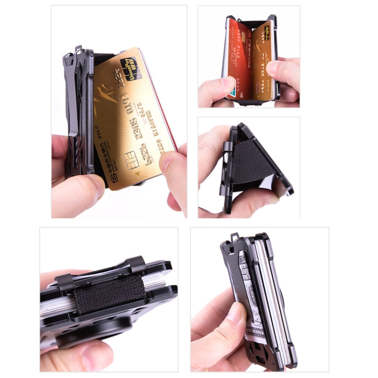 For AirTag Tracker Card Holder Metal Anti-Theft RFID Wallet, ak-4 B Silver, ak-4 B Blue, ak-4 B Gray, ak-4 A Black, ak-4 A Blue, ak-4 A Silver, ak-4 A Gray, ak-4 B Black