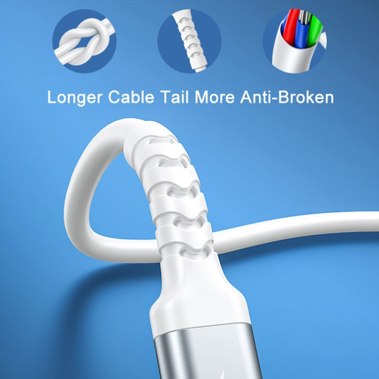 REMAX RC-C008 2.4A TPE Soft Anti-breakage Data Cable,Length 1m