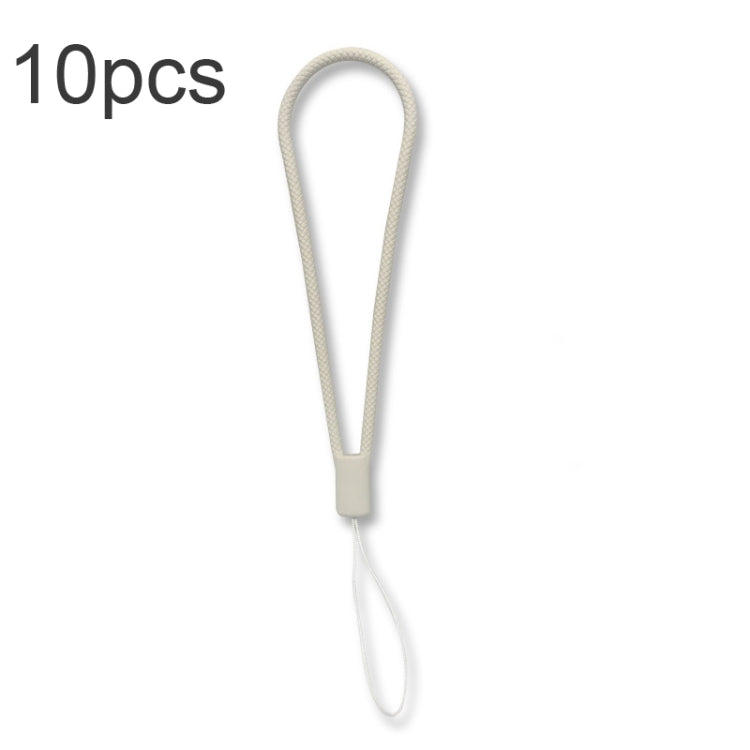 10pcs  Silicone Woven Pattern  Cell Phone Lanyard Anti-loss Hand Rope, Dark Night Green, White, Grass Purple, Light Green, Clove Purple, Antique White, Black, Red, Matcha Green, Lemon Yellow, Shallow Purple, Sand Pink, Sugar Orange, Tea Red            ...