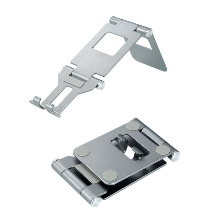 Z10A Aluminum Alloy Double Folding Mobile Phone Holder Desktop Tablet Lazy Holder