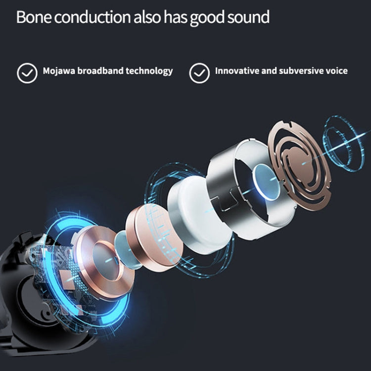 M1S Bone Conduction Stereo Vibrator Speaker Bluetooth Earphones, M1S Green, M1S Black, M1S Pink, M1S Red