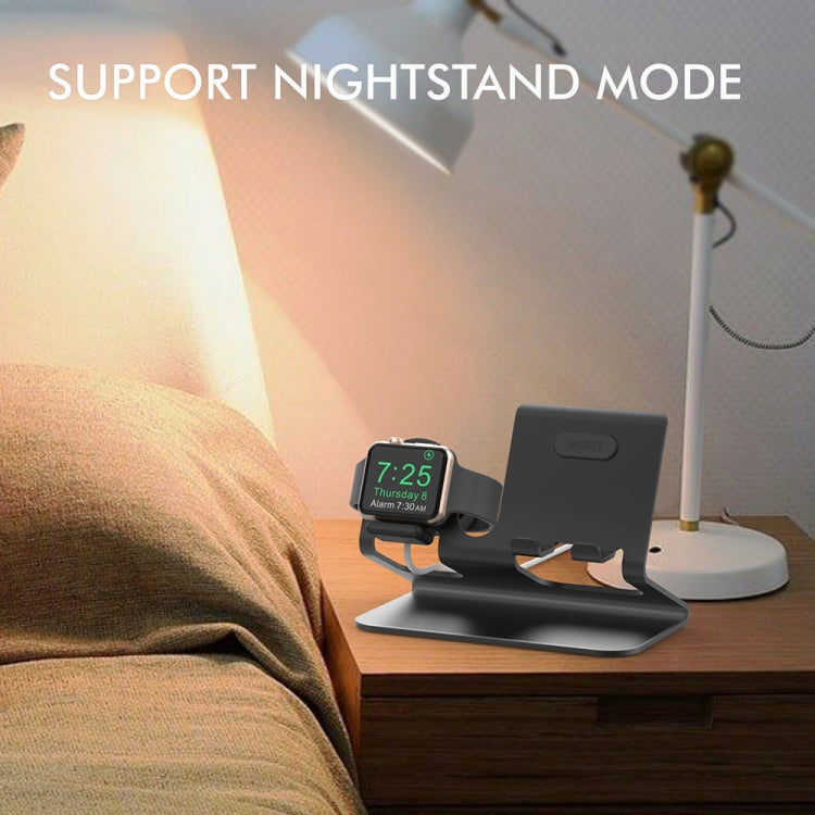AhaStyle ST04 Aluminum Alloy Charging Base, For 4-8 inch Smart Phone&Apple Watch Series, ST04 (Silver), ST04 (Black), ST04 (Rose Gold)