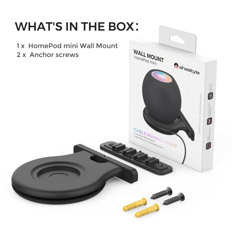 For Apple HomePod Mini AhaStyle PT149 Smart Speaker Stand, AhaStyle PT149(Black), AhaStyle PT149(White)