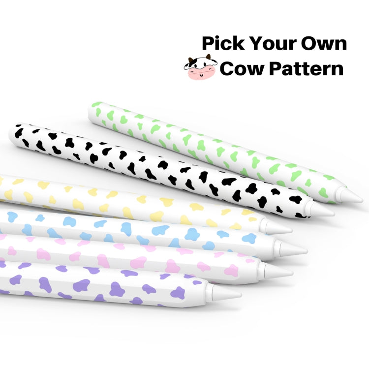 For Apple Pencil 2 AhaStyle PT65CW Silicone Pen Case Milk Cow Patterned Stylus Case