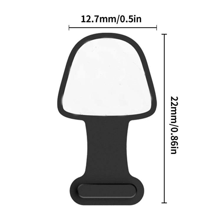 10pcs Mobile Phone Charging Port Silicone Anti-Dust Plug Back-adhesive Loss-proof Cover, 8 Pin, USB-C/Type-C