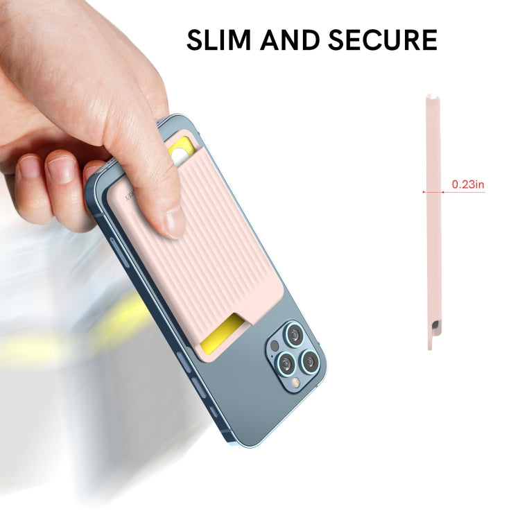 AhaStyle PT169 Mobile Phone Silicone Back Card Case Bus Card Bank Card Convenient Organizer, PT169 (Purple), PT169 (Pink), PT169 (Black), PT169 (Green)