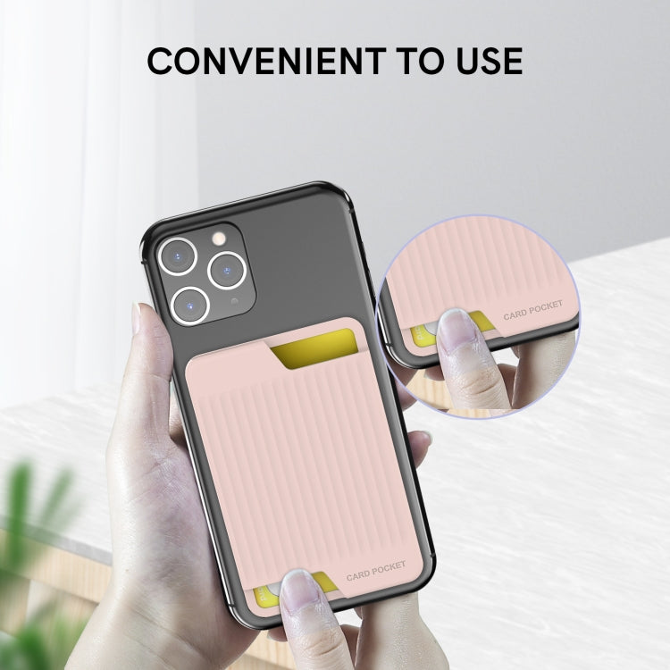 AhaStyle PT169 Mobile Phone Silicone Back Card Case Bus Card Bank Card Convenient Organizer, PT169 (Purple), PT169 (Pink), PT169 (Black), PT169 (Green)