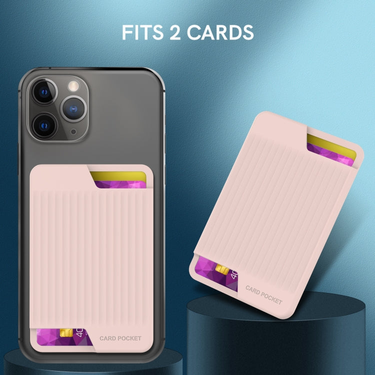 AhaStyle PT169 Mobile Phone Silicone Back Card Case Bus Card Bank Card Convenient Organizer, PT169 (Purple), PT169 (Pink), PT169 (Black), PT169 (Green)