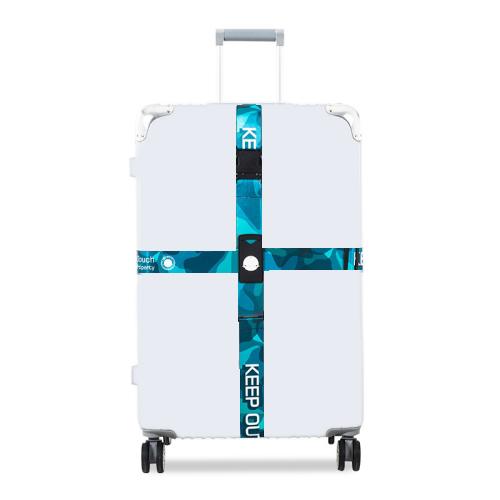 Elastic Luggage Cross Strap with TSA Lock – Colorful Travel Suitcase Belt