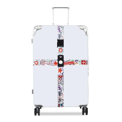 Elastic Luggage Cross Strap with TSA Lock – Colorful Travel Suitcase Belt