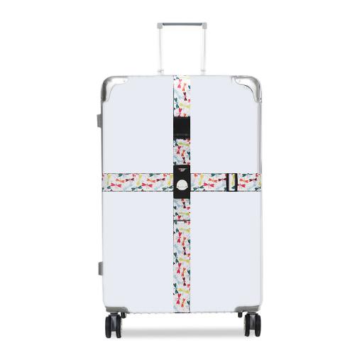 Elastic Luggage Cross Strap with TSA Lock – Colorful Travel Suitcase Belt