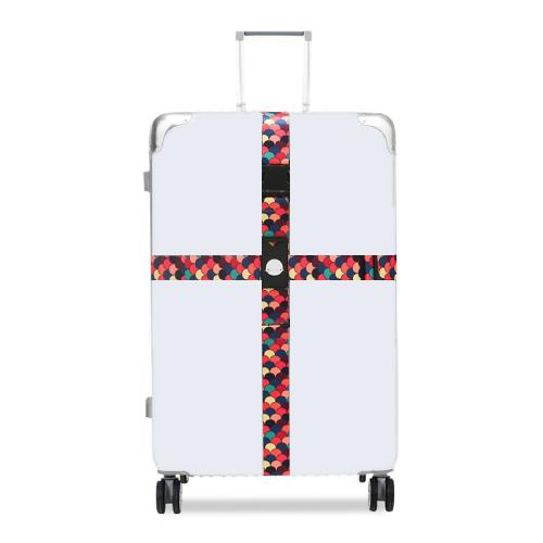 Elastic Luggage Cross Strap with TSA Lock – Colorful Travel Suitcase Belt