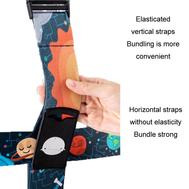 Elastic Luggage Cross Strap with TSA Lock – Colorful Travel Suitcase Belt