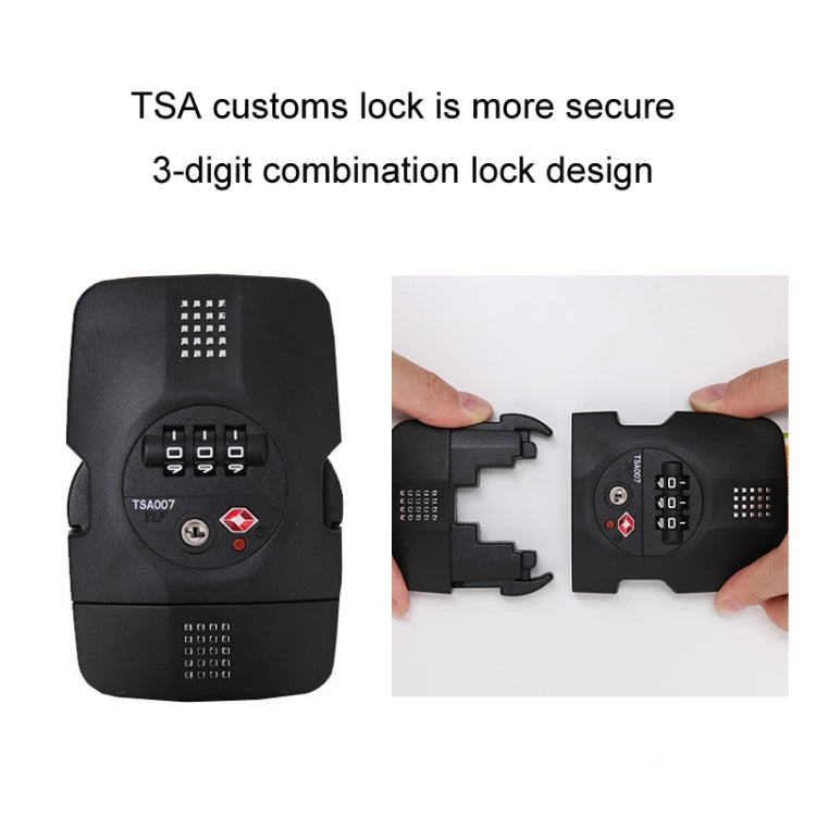 Elastic Luggage Cross Strap with TSA Lock – Colorful Travel Suitcase Belt
