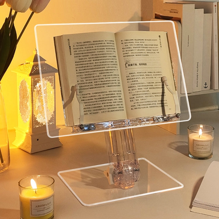 Student Desktop Reading Rack Transparent Acrylic Tablet Stand