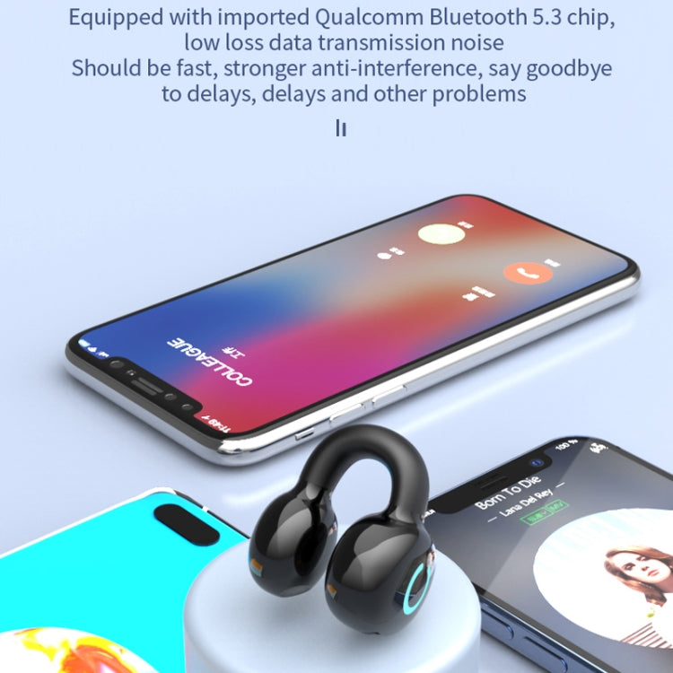 Single Ear Stereo Ear Clamp Type Bone Conduction Bluetooth Earphone, YX09 (Black), YX09 (White), YX09 (Pink), YX09 (Skin Color)