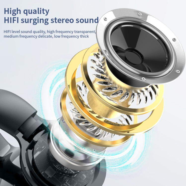 Single Ear Stereo Ear Clamp Type Bone Conduction Bluetooth Earphone, YX09 (Black), YX09 (White), YX09 (Pink), YX09 (Skin Color)