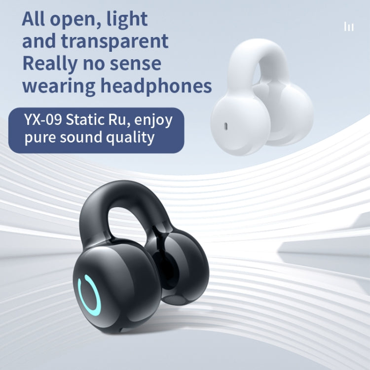 Single Ear Stereo Ear Clamp Type Bone Conduction Bluetooth Earphone, YX09 (Black), YX09 (White), YX09 (Pink), YX09 (Skin Color)