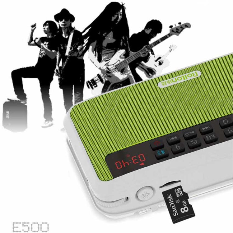 Rolton E500 Bluetooth Speaker 2.1-Channel Built-In Microphone Supports FM Radio