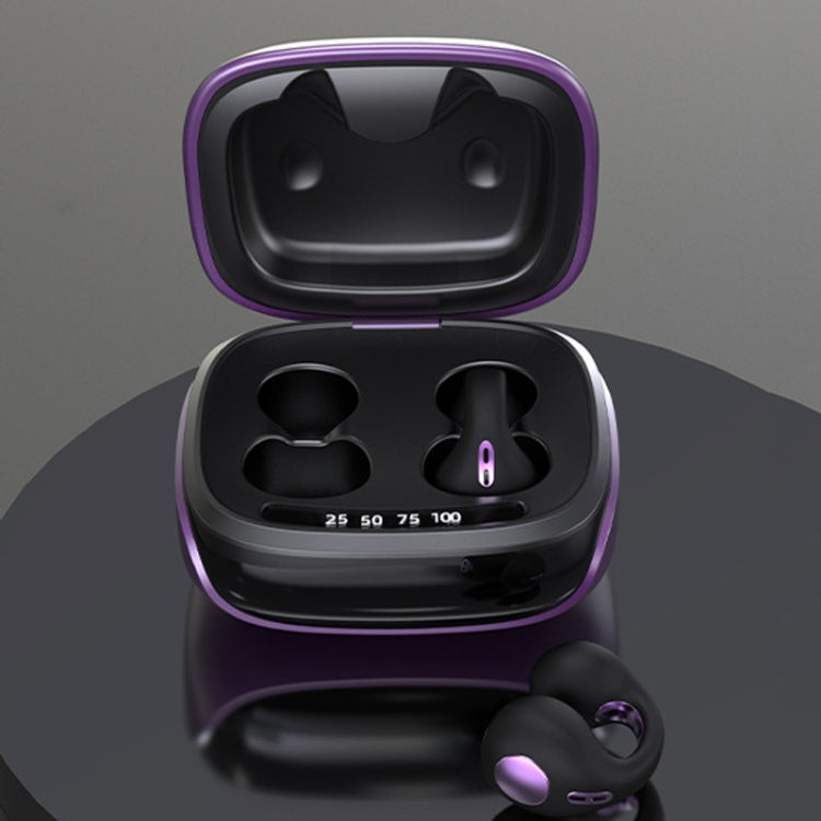 JX80 TWS Wireless Bone Conduction Clip-On Ear Noise Reduction Bluetooth Headset