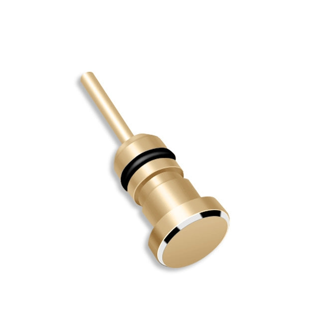 3.5mm Universal Metal Dust Plug Headset Plug Card Needle, 3.5mm (Black), 3.5mm (Gold), 3.5mm (Silver)